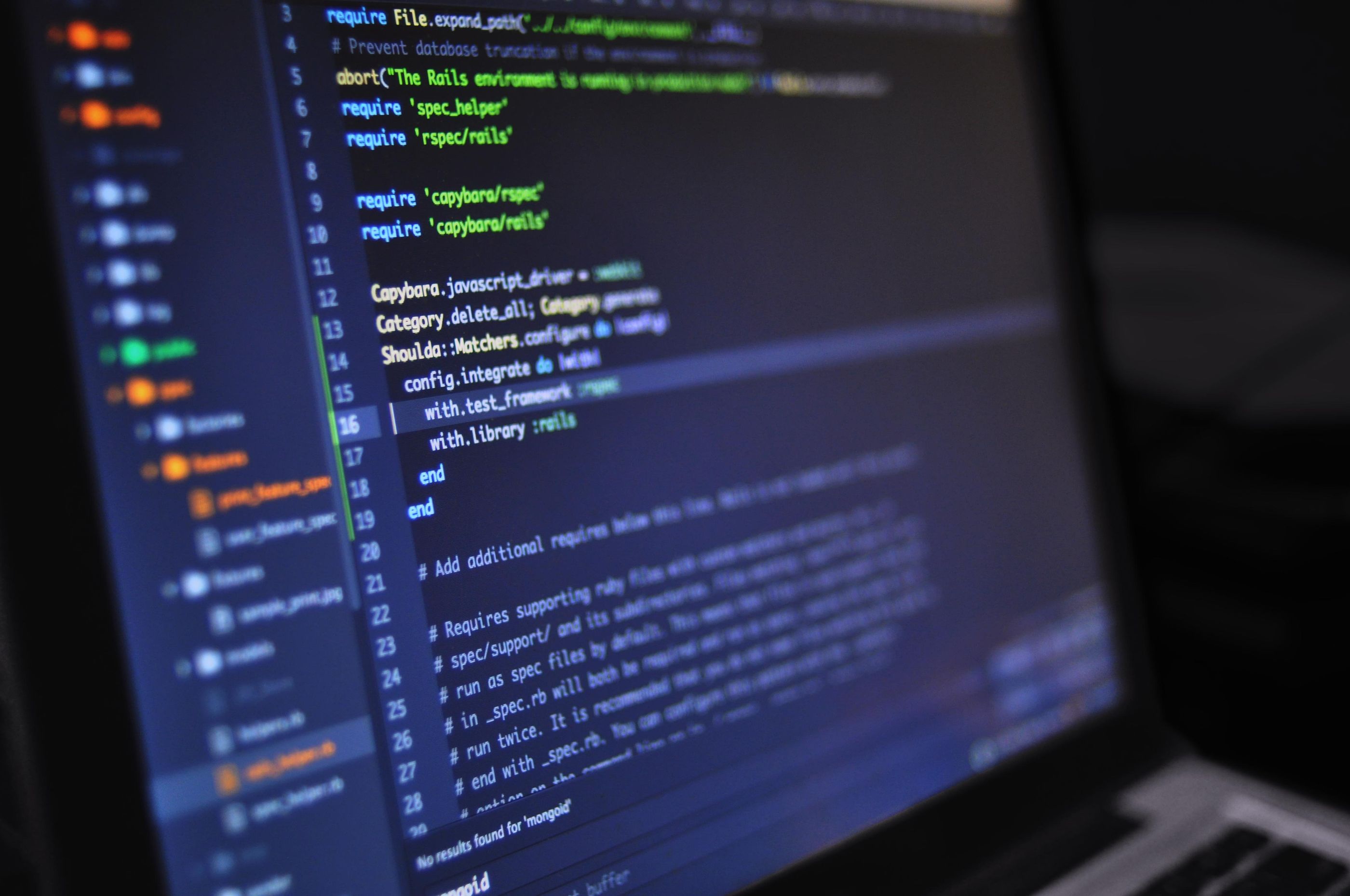 Code and warehouse metadata on screen